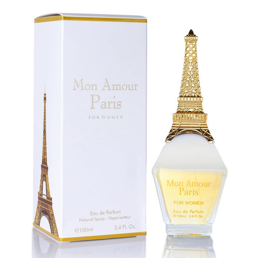 Mon Amour Paris for Women Eau De Parfum - Floral & Fruity Fragrance with Ylang-Ylang, Damascus Rose & Jasmine - Classy & Elegant Perfume for Daily Wear & Special Occasions - 100ml (3.4 Fl Oz) Avelisse