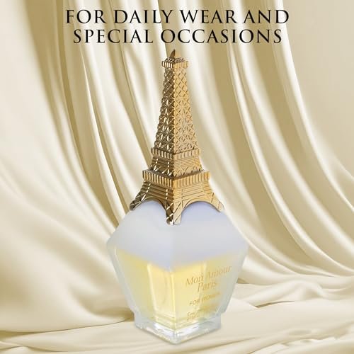 Mon Amour Paris for Women Eau De Parfum - Floral & Fruity Fragrance with Ylang-Ylang, Damascus Rose & Jasmine - Classy & Elegant Perfume for Daily Wear & Special Occasions - 100ml (3.4 Fl Oz) Avelisse