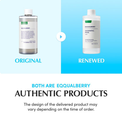 EQQUALBERRY Swimming Pool Toner - Korean Exfoliating & Hydrating Toner with Natural Enzyme Protease & Hyaluronic Acid for Sensitive Skin, 10.14 Fl Oz (300ml) Avelisse