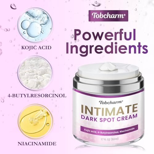 Tobcharm Skin Bleaching Cream for Intimate Areas - Whitening & Lightening Cream for Inner Thigh, Bikini Line, Underarms, and Sensitive Areas (168g) - görsel 7