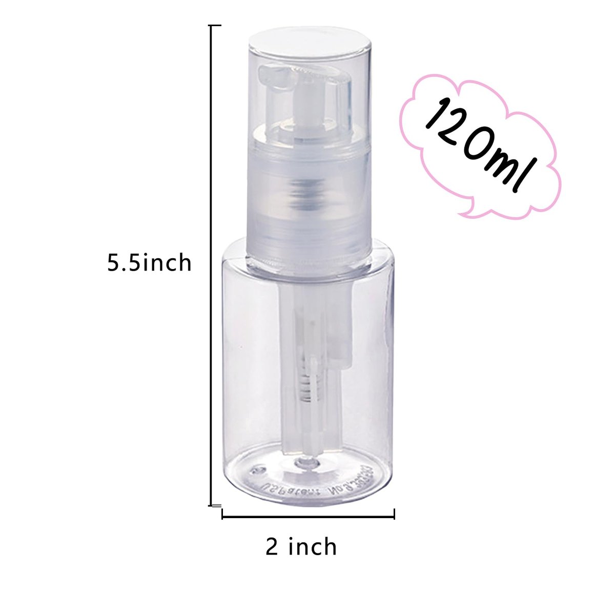 HSOMiD 2-Pack Empty Powder Spray Bottle - Barber Powder, Talc, Hair Fibers Applicator for Salon, Cleaning, Plants, Misting & Skin Care (120ml) Avelisse