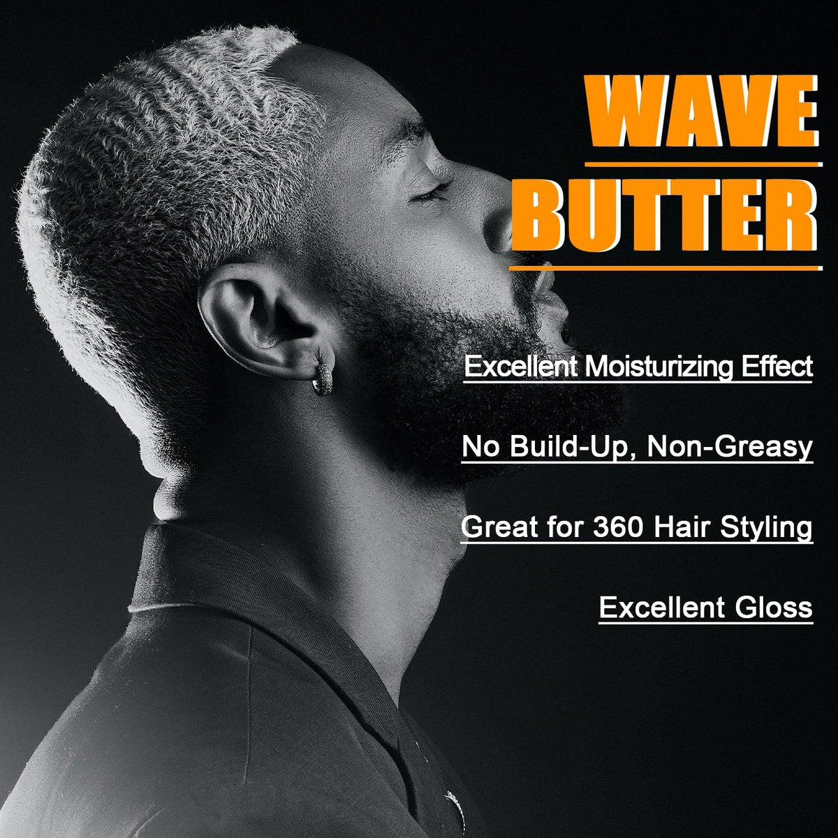 Goiple Wave Butter 360 Wave Grease for Men – All Natural Wave Cream with Shea Butter & Beeswax for Layered Waves, Moisture & Shine (3.5 oz) Avelisse