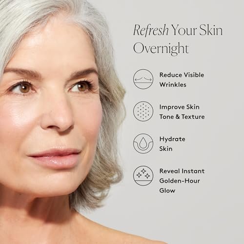 Naked & Thriving The Night Set: Renew Resurfacing Night Serum & Rejuvenate Restorative Face Oil with Hyaluronic Acid, Argan Oil, Sea Buckthorn & Fruit AHAs Avelisse
