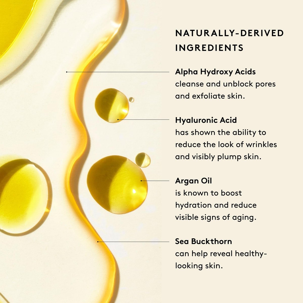 Naked & Thriving The Night Set: Renew Resurfacing Night Serum & Rejuvenate Restorative Face Oil with Hyaluronic Acid, Argan Oil, Sea Buckthorn & Fruit AHAs Avelisse