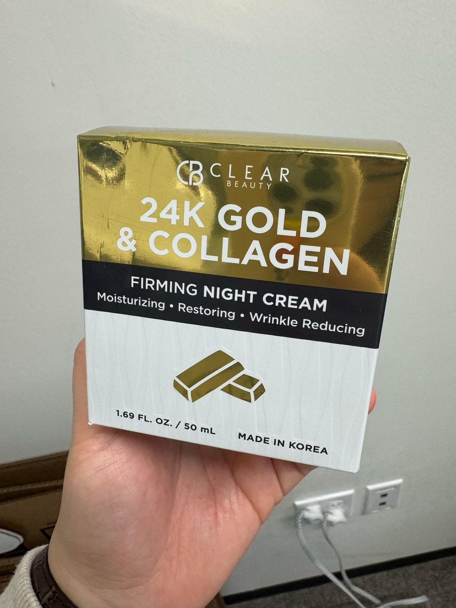 Clear Beauty 24K Gold & Collagen Night Cream – Firming & Hydrating Face Moisturizer for Smooth, Youthful Skin – Dermatologist Tested, Korean Skincare, 1.69 Fl Oz - görsel 13