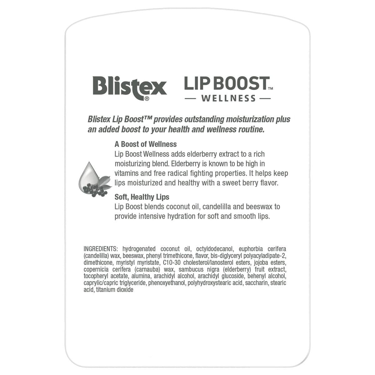 Blistex Lip Boost Wellness - Intensive Hydration Lip Balm with Coconut Oil, Beeswax & Elderberry (Pack of 2) - görsel 3