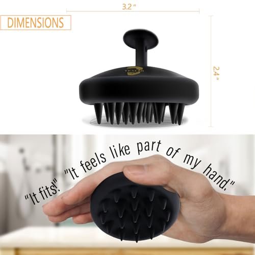 YEALIR Silicone Beard Brush for Men - Deep Cleansing & Exfoliating Scrubber for Healthy Beard Growth, Eco-Friendly & Reusable (Black) - görsel 7