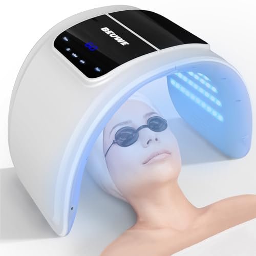 Beuwe LED Face Mask for Light Therapy – Red & Blue Light Rejuvenation Mask for Face, Neck, Hands, and Body – At-Home SPA Skincare Device Avelisse