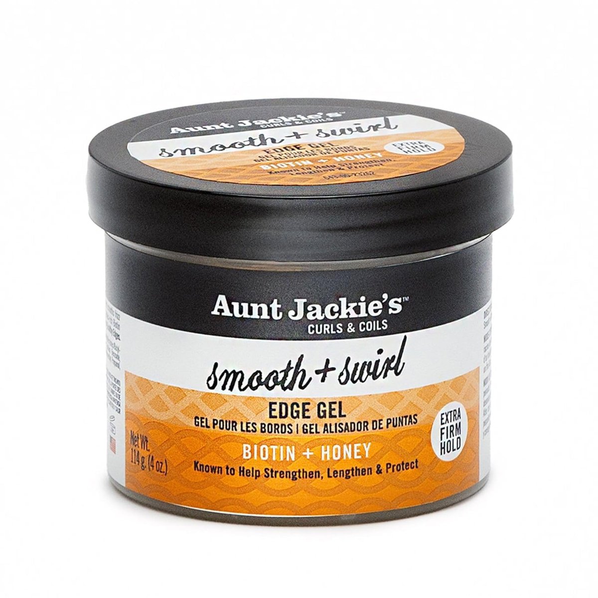 Aunt Jackie's Award-Winning Braid + Twist Collection Smooth + Swirl Edge Gel with Extra Firm Hold, 4oz - görsel 1