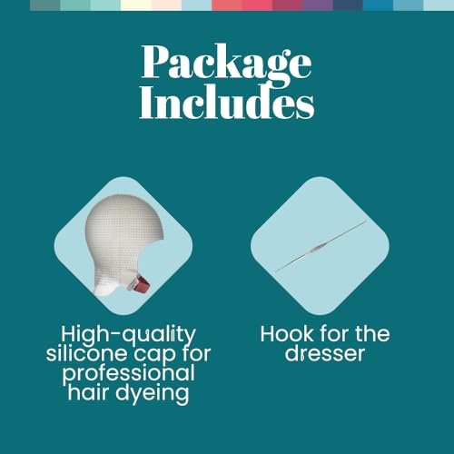 DOMPEL Sparta Silicone Highlight Hair Cap – 2,400 Holes for Perfect Hair Coloring (2 Pack) - görsel 4