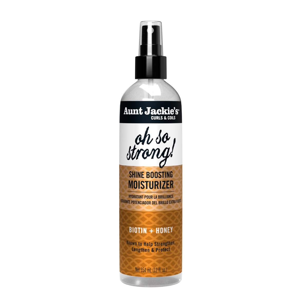 Aunt Jackie's Oh So Strong Shine Boosting Moisturizer for Braids & Twists - 12 fl oz - görsel 1