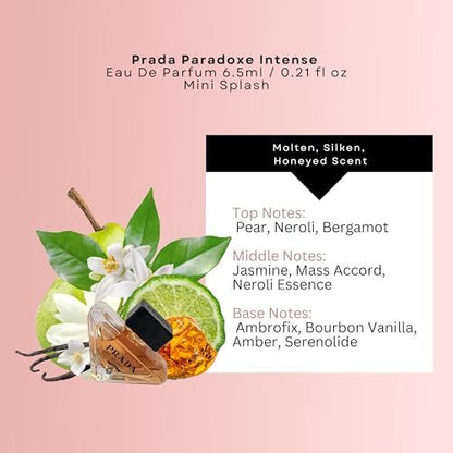 Prada Paradoxe Intense Eau de Parfum for Women - Travel Size 0.23 Fl Oz Avelisse