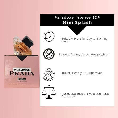 Prada Paradoxe Intense Eau de Parfum for Women - Travel Size 0.23 Fl Oz Avelisse