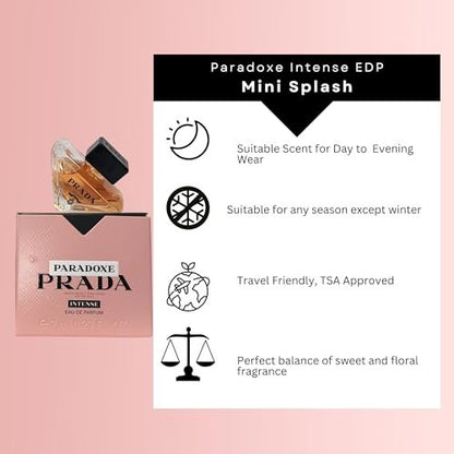 Prada Paradoxe Intense Eau de Parfum for Women - Travel Size 0.23 Fl Oz Avelisse
