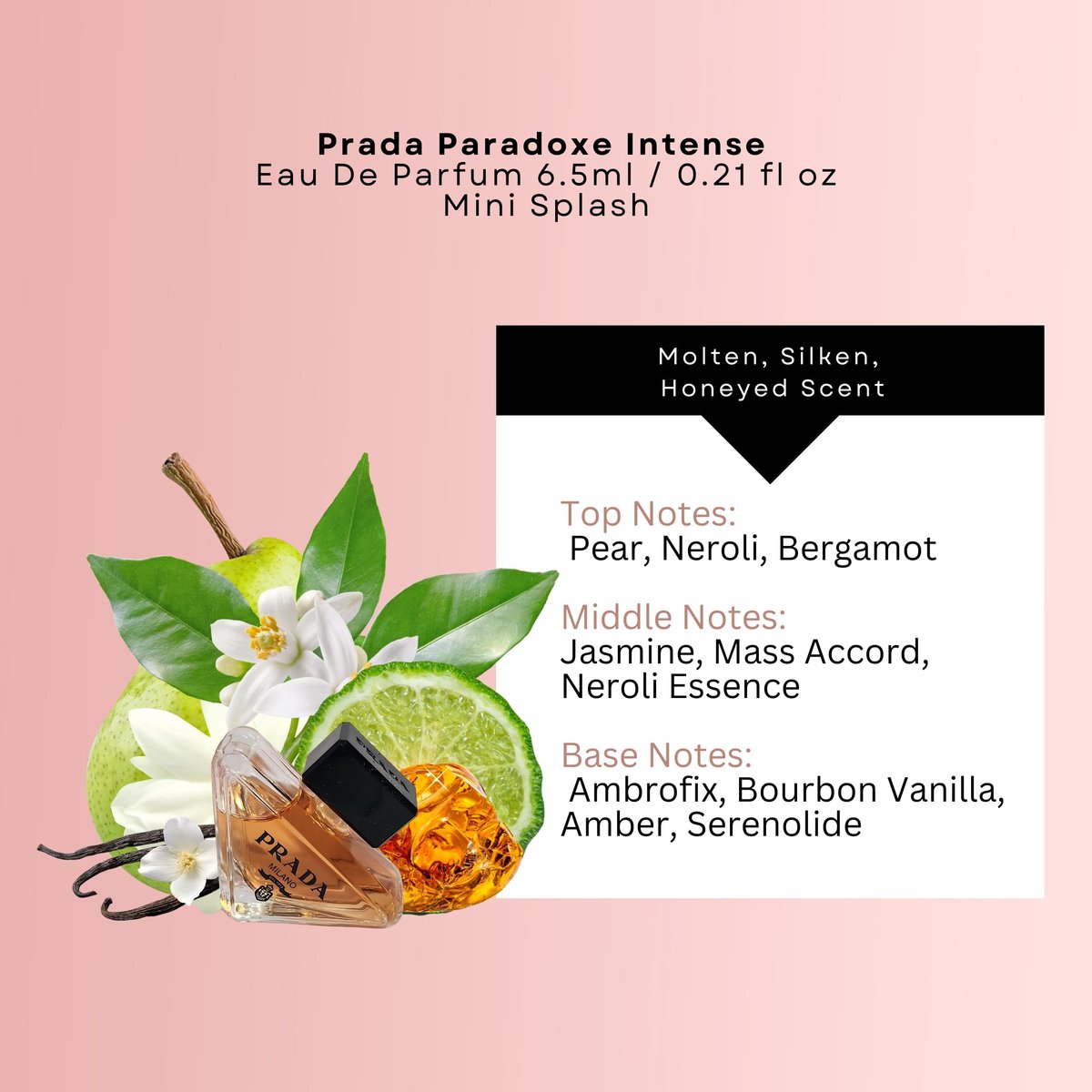 Prada Paradoxe Intense Eau de Parfum for Women - Travel Size 0.23 Fl Oz Avelisse
