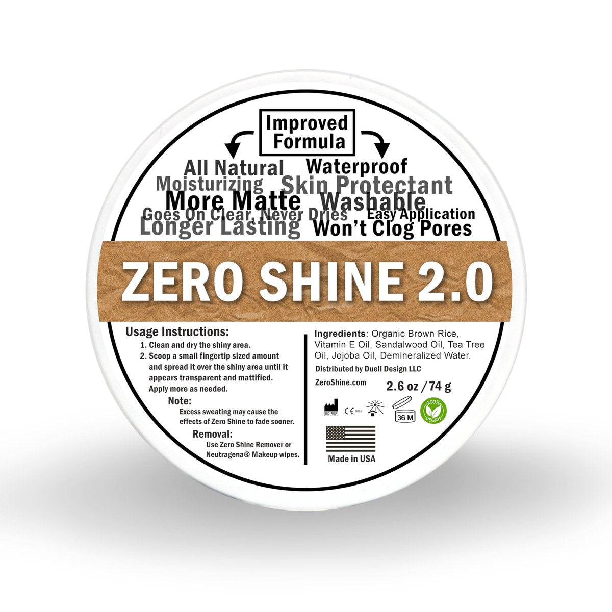 Zero Shine Jar - smp matte 2.0 - 2.6 oz Matte Moisturizer Avelisse