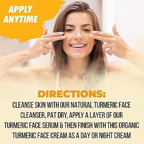 Healov Turmeric Cream for Skin Brightening - All Natural Face & Body Turmeric Lotion, Fights Acne, Evens Tone, Reduces Dark Spots & Sun Damage (Large 3.3 oz) - görsel 12