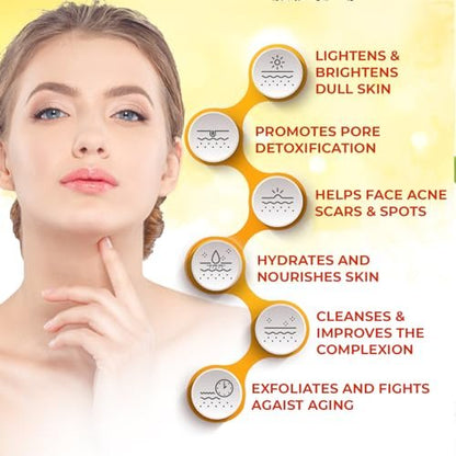 Healov Turmeric Cream for Skin Brightening - All Natural Face & Body Turmeric Lotion, Fights Acne, Evens Tone, Reduces Dark Spots & Sun Damage (Large 3.3 oz)