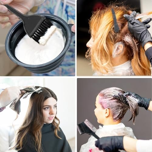 Xarchy 12-Piece Professional Hair Bleach Kit - Hair Coloring Tools Set with Dye Brush, Mixing Bowl, Earmuffs, Clips for Salon-Quality At-Home Hair Dye & Highlighting - görsel 10