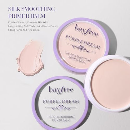 bayfree Silk Smoothing Primer Balm – Poreless Primer for Smooth & Flawless Skin, Long Lasting, Soft Texture, Matte Finish, Fills in Pores and Fine Lines (0.35 oz)