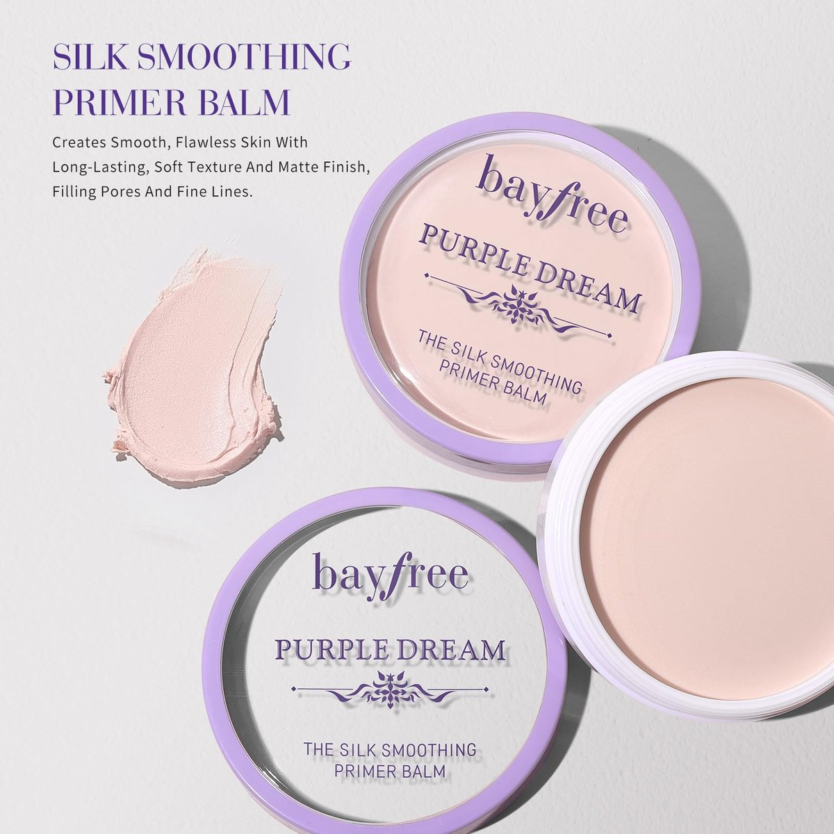 bayfree Silk Smoothing Primer Balm – Poreless Primer for Smooth & Flawless Skin, Long Lasting, Soft Texture, Matte Finish, Fills in Pores and Fine Lines (0.35 oz) - görsel 13