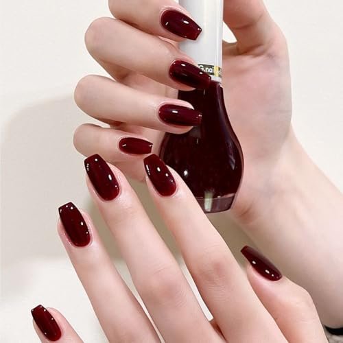 COSMOO Cherry Red Nail Polish - Quick Dry Nail Lacquer, 12ml (0.41 fl oz) for Vibrant Nail Art - görsel 18