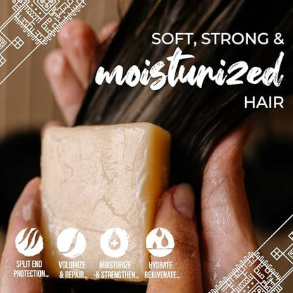 Viori Purple Conditioner Bar - Blonde Hair Toner with Longsheng Rice Water, Neutralizes Brassy Tones, 2.53 oz Avelisse