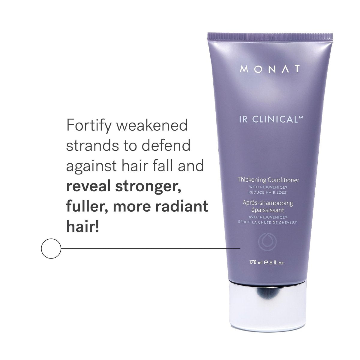 MONAT IR Clinical Thickening Conditioner – Vegan Conditioner for Thinning Hair with Rosemary & Mint – Repairs and Boosts Volume for Thicker, Fuller-Looking Hair Avelisse