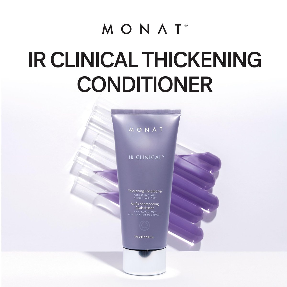 MONAT IR Clinical Thickening Conditioner – Vegan Conditioner for Thinning Hair with Rosemary & Mint – Repairs and Boosts Volume for Thicker, Fuller-Looking Hair Avelisse