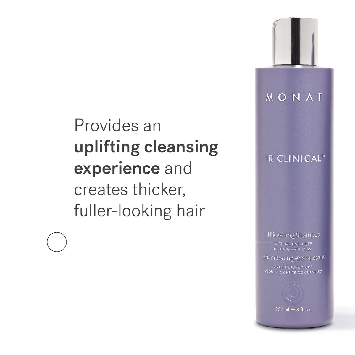 MONAT IR Clinical Thickening Shampoo – Volumizing Shampoo for Dense, Thick Strands – With Rosemary, Mint & Pea Extract Avelisse