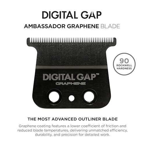 COCCO Digital Gap Ambassador Graphene Trimmer Blade - ADGT-G Replacement Blade for Hyper Veloce Pro & Veloce Pro Trimmers Avelisse