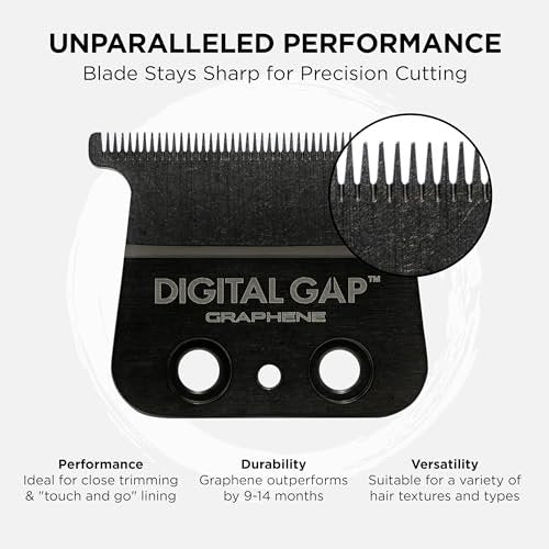 COCCO Digital Gap Ambassador Graphene Trimmer Blade - ADGT-G Replacement Blade for Hyper Veloce Pro & Veloce Pro Trimmers Avelisse