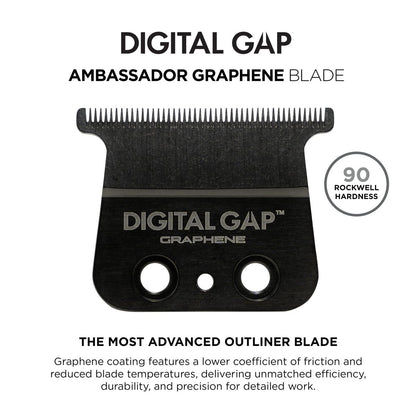 COCCO Digital Gap Ambassador Graphene Trimmer Blade - ADGT-G Replacement Blade for Hyper Veloce Pro & Veloce Pro Trimmers Avelisse