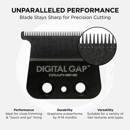 COCCO Digital Gap Ambassador Graphene Trimmer Blade - ADGT-G Replacement Blade for Hyper Veloce Pro & Veloce Pro Trimmers Avelisse