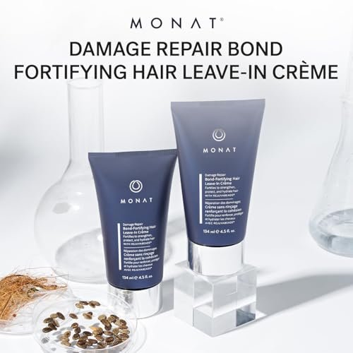 MONAT Damage Repair Bond-Fortifying Hair Crème – Leave-in Conditioner with Neroli & Orange Flower Fragrance, Anti-Frizz, Enhances Shine & Texture, 4.5 oz Avelisse