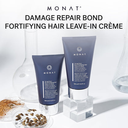 MONAT Damage Repair Bond-Fortifying Hair Crème – Leave-in Conditioner with Neroli & Orange Flower Fragrance, Anti-Frizz, Enhances Shine & Texture, 4.5 oz Avelisse