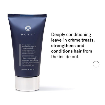 MONAT Damage Repair Bond-Fortifying Hair Crème – Leave-in Conditioner with Neroli & Orange Flower Fragrance, Anti-Frizz, Enhances Shine & Texture, 4.5 oz Avelisse