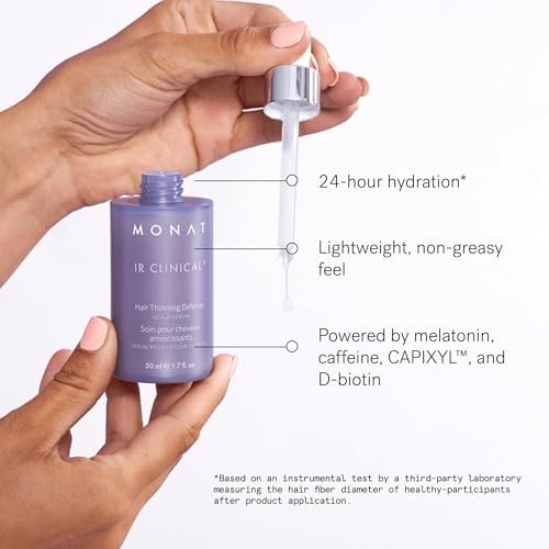 MONAT IR Clinical System – Complete Hair Care Restoration Kit with Thickening Shampoo, Conditioner & Thinning Defense Serum – Strengthens, Protects, & Revives Hair for Thicker, Fuller-Looking Results Avelisse