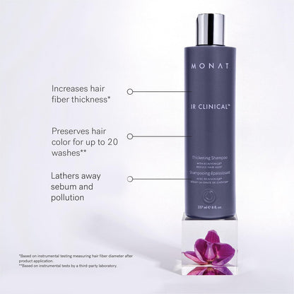 MONAT IR Clinical System – Complete Hair Care Restoration Kit with Thickening Shampoo, Conditioner & Thinning Defense Serum – Strengthens, Protects, & Revives Hair for Thicker, Fuller-Looking Results Avelisse