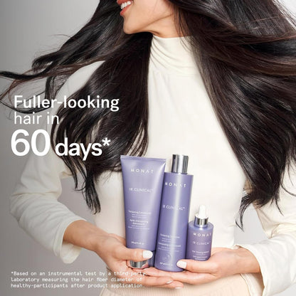 MONAT IR Clinical System – Complete Hair Care Restoration Kit with Thickening Shampoo, Conditioner & Thinning Defense Serum – Strengthens, Protects, & Revives Hair for Thicker, Fuller-Looking Results Avelisse