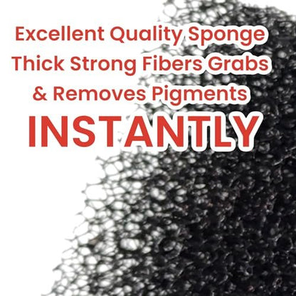 ALAZCO Instant Brush Cleaner Sponge – No Water, No Drying Time, TSA Approved Makeup Brush Cleaner for Quick Color Switching