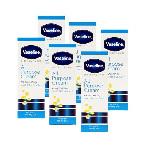 Vaseline Intensive Care All Purpose Cream for Rough, Cracked Skin Relief, 1.41 oz Tubes (Pack of 6) - görsel 2