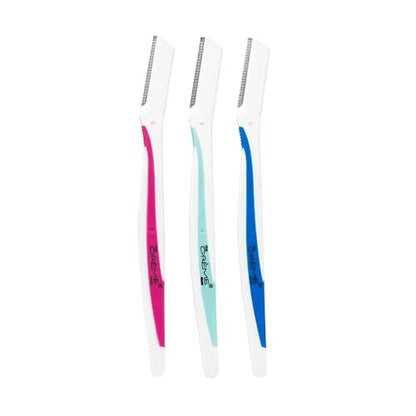The Crème Shop Fuzz Off! Dermaplane Razor - Gentle Exfoliation & Facial Hair Removal (Pack of 3)