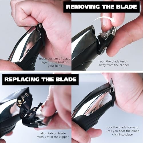 Wahl Detachable Cordless Hair Clipper Blade Replacement Set – Model 2167, Stainless Steel, Compatible with 6275LP/9179/9590/9591/9639/9645/9649LP/9655/79434/79003/79005 Avelisse