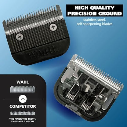 Wahl Detachable Cordless Hair Clipper Blade Replacement Set – Model 2167, Stainless Steel, Compatible with 6275LP/9179/9590/9591/9639/9645/9649LP/9655/79434/79003/79005 Avelisse