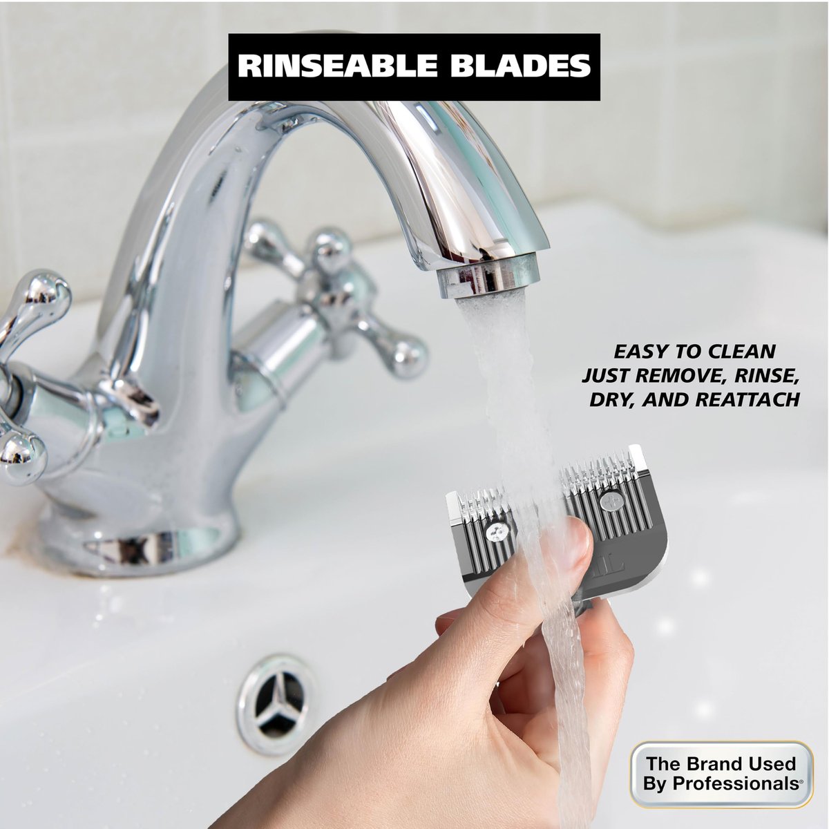 Wahl Detachable Cordless Hair Clipper Blade Replacement Set – Model 2167, Stainless Steel, Compatible with 6275LP/9179/9590/9591/9639/9645/9649LP/9655/79434/79003/79005 Avelisse