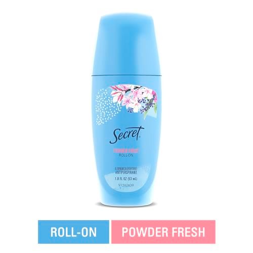 Secret Powder Fresh Scent Roll-On Antiperspirant and Deodorant for Women, 24-Hour Sweat and Odor Protection, pH Balanced Formula, 1.8 oz (Pack of 12) Avelisse