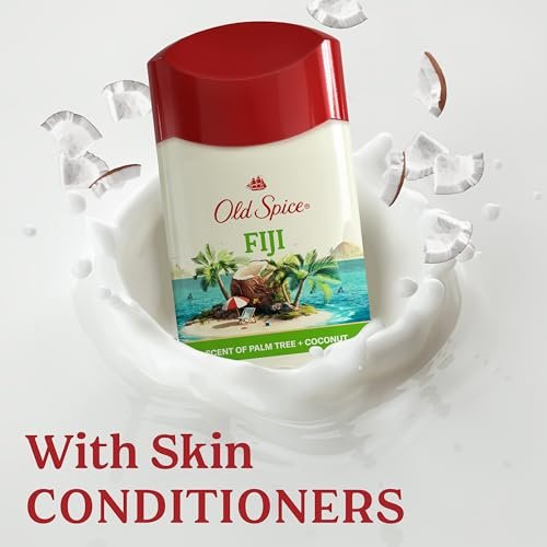 Old Spice Dry Feel Antiperspirant Deodorant for Men, 24/7 Sweat & Odor Protection, Gentle on Skin with Skin Conditioners, Fiji with Palm Tree + Coconut Scent, Travel Size, 0.5 oz (Pack of 24) Avelisse