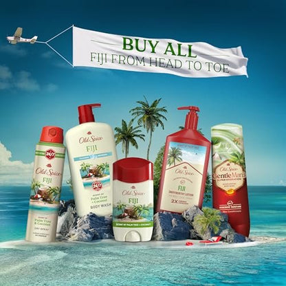 Old Spice Dry Feel Antiperspirant Deodorant for Men, 24/7 Sweat & Odor Protection, Gentle on Skin with Skin Conditioners, Fiji with Palm Tree + Coconut Scent, Travel Size, 0.5 oz (Pack of 24) Avelisse