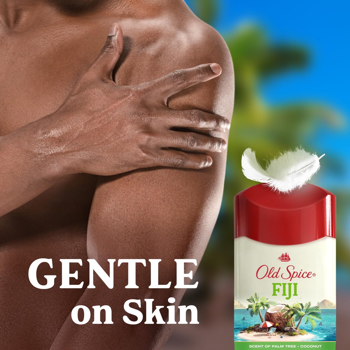 Old Spice Dry Feel Antiperspirant Deodorant for Men, 24/7 Sweat & Odor Protection, Gentle on Skin with Skin Conditioners, Fiji with Palm Tree + Coconut Scent, Travel Size, 0.5 oz (Pack of 24) Avelisse
